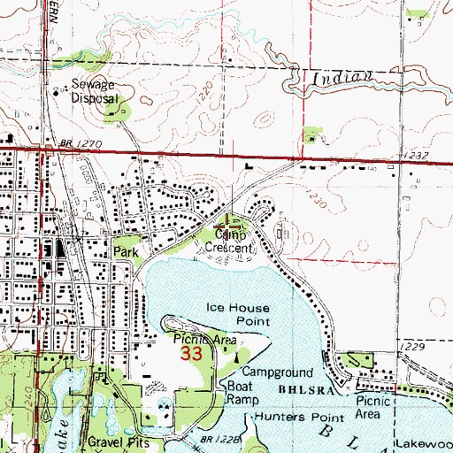 Topographic Map of Chief Black Hawk Statue, IA