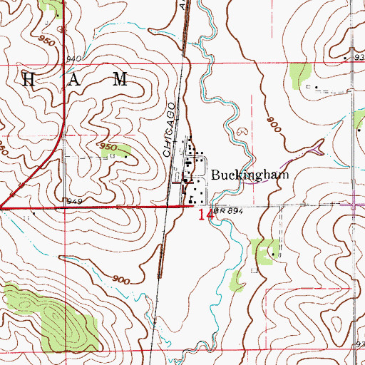 Topographic Map of Church of Promise, IA
