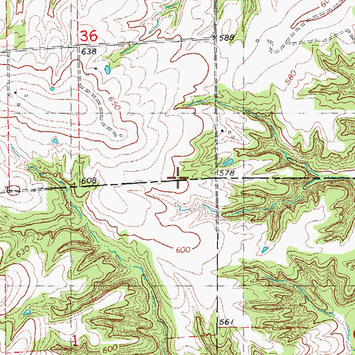 Topographic Map of Pit 11 Cedar Creek Mine, IL