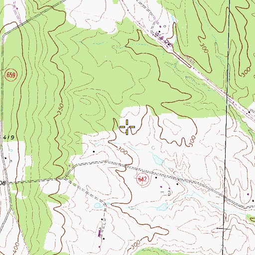 Topographic Map of Stone Bridge High School, VA