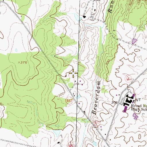 Topographic Map of Saint Theresa Catholic School, VA