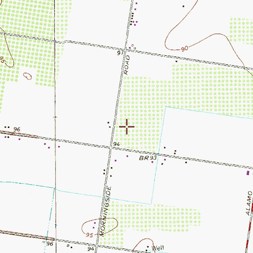 Topographic Map of Betts Elementary School, TX