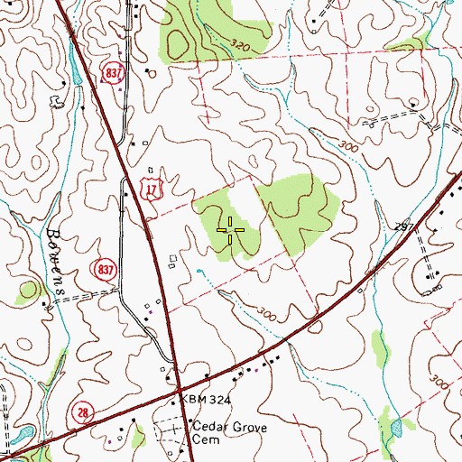 Topographic Map of Liberty High School, VA
