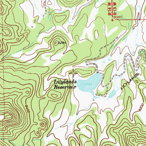 Topographic Map of Lily Lands Dam, CO