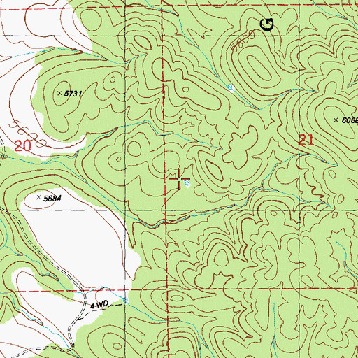 Topographic Map of Duncan Tank, NM