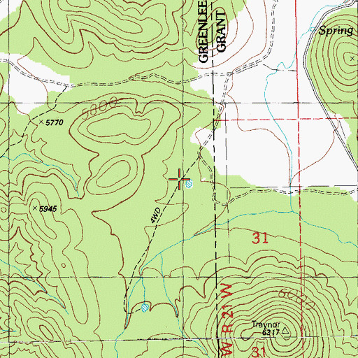 Topographic Map of Lone Pine Tank, AZ