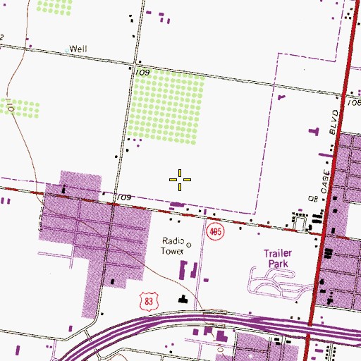Topographic Map of Ramirez Elementary School, TX