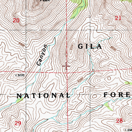 Topographic Map of Miner Spring, AZ