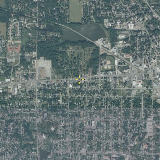 Aerial/Satellite Image of Seventh Day Adventist Church, IL
