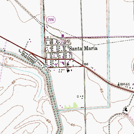 Topographic Map of Tony Gonzalez Elementary School, TX