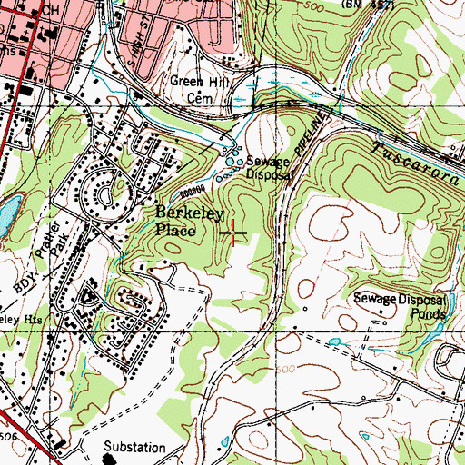 Topographic Map of Prather Park, WV