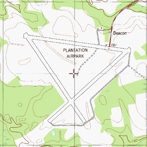 Topographic Map of Sylvania Army Air Field (historical), GA
