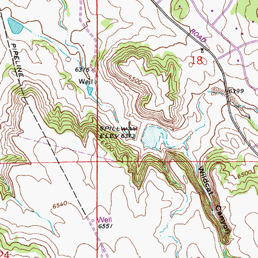 Topographic Map of Franktown Parker FPR-1 Dam, CO