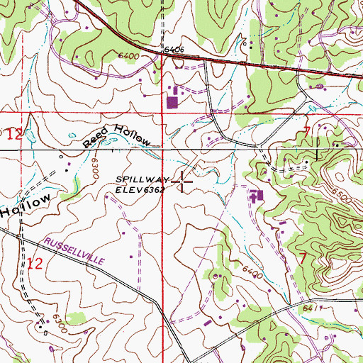 Topographic Map of Franktown Parker FPR-2 Dam, CO