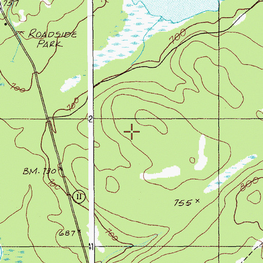 Topographic Map of T9 R5 WELS, ME