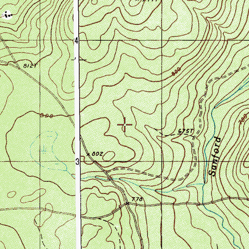 Topographic Map of T17 R3 WELS, ME