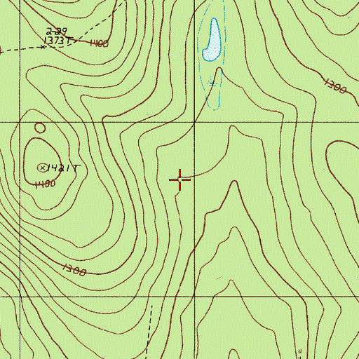 Topographic Map of T18 R11 WELS, ME