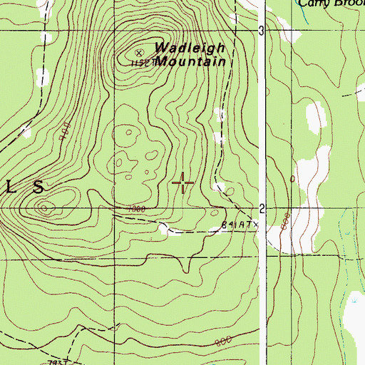 Topographic Map of T8 R7 WELS, ME