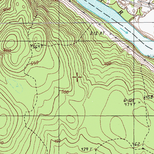 Topographic Map of TA R7 WELS, ME