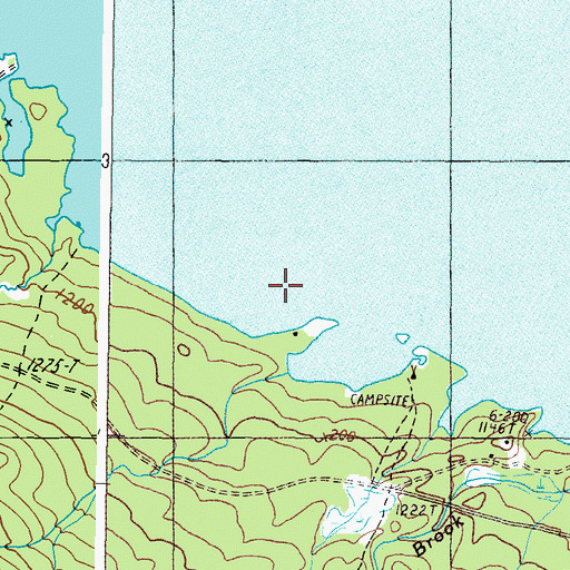 Topographic Map of Dead River Township, ME