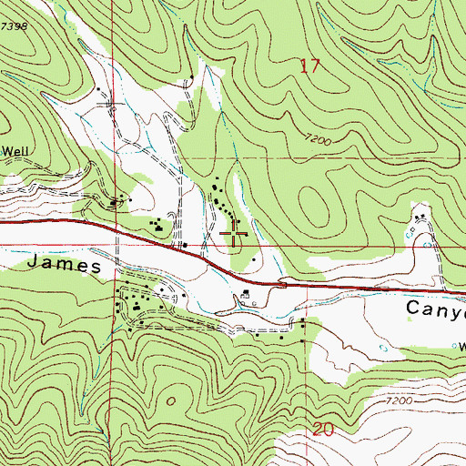 Topographic Map of Hortonville, NM