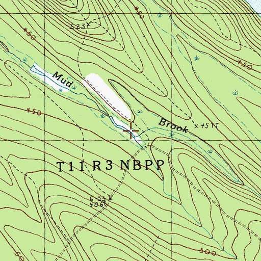 Topographic Map of T11 R3 NBPP, ME