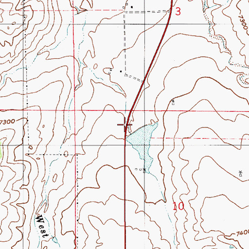 Topographic Map of West Cherry Creek Detention Number 4 Dam, CO