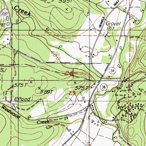 Topographic Map of Rock Creek City Park, OR