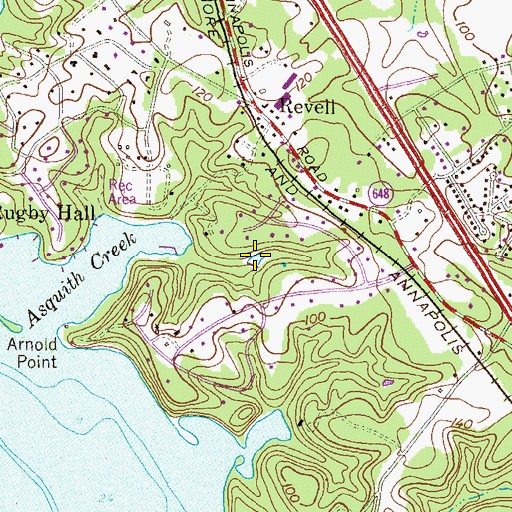 Topographic Map of Foster Pond, MD