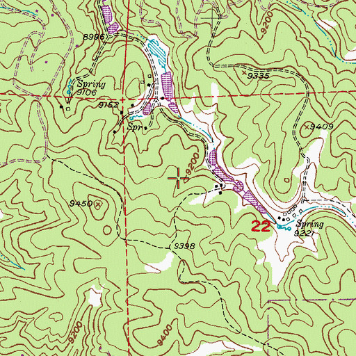 Topographic Map of Shadow Lake Dam, CO