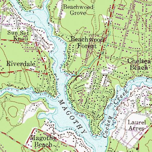 Topographic Map of Indian Village Branch, MD