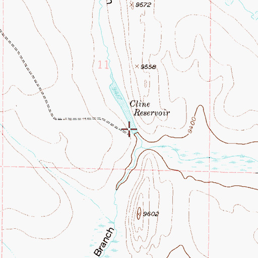 Topographic Map of Cline Dam, CO