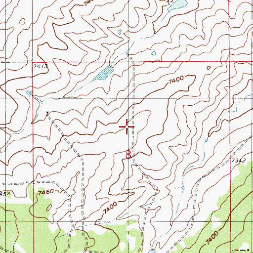 Topographic Map of Prairie Winds Elementary School, CO