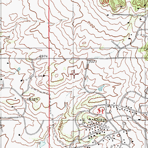 Topographic Map of Antelope Trails Elementary School, CO