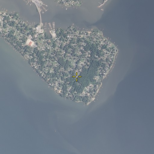 Aerial/Satellite Image of Cobb Island, MD