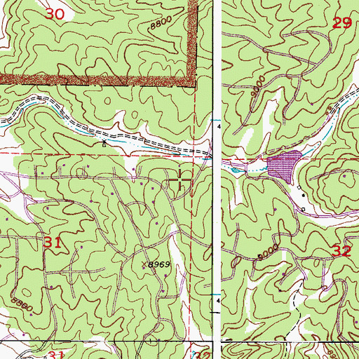Topographic Map of Magnuson Number 1 Dam, CO