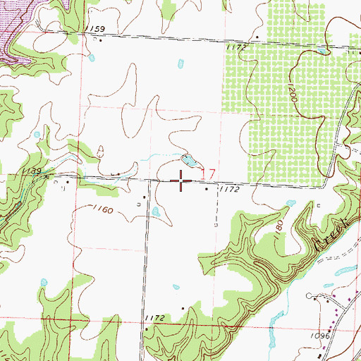 Topographic Map of Township 12, AR