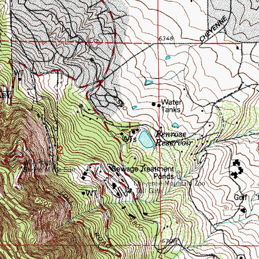 Topographic Map of Penrose Dam, CO