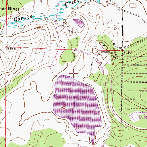 Topographic Map of Mount Elbert Forebay Dam, CO