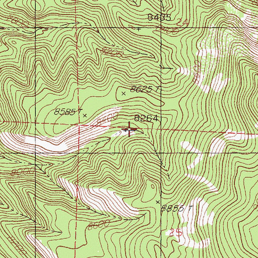 Topographic Map of Agua Fria Spring, NM