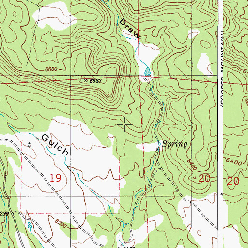 Topographic Map of Little Johnny Reservoir, CO
