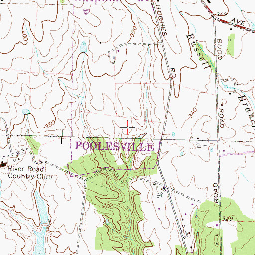 Topographic Map of John Poole Middle School, MD