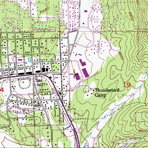 Topographic Map of Gateway Elementary School, CO