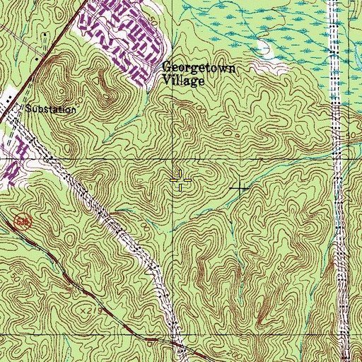 Topographic Map of River Oaks Elementary School, VA