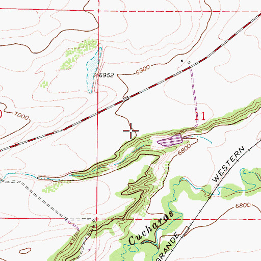 Topographic Map of J O Smith and Sons Reservoir, CO