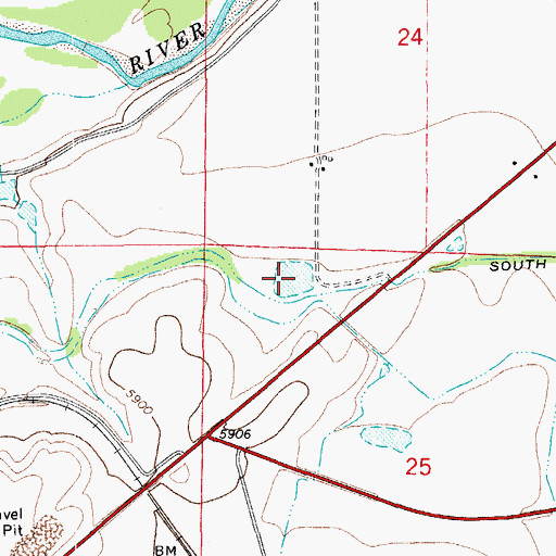 Topographic Map of Mike Gagliardi Reservoir, CO
