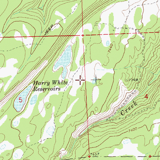 Topographic Map of Little Monitor Number 2 Dam, CO