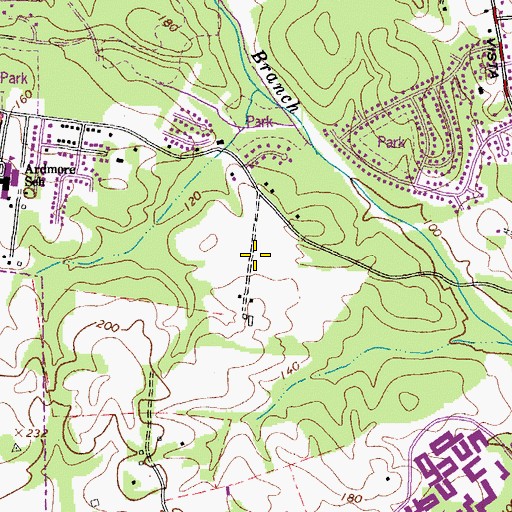 Topographic Map of Charles Herbert Flowers High School, MD