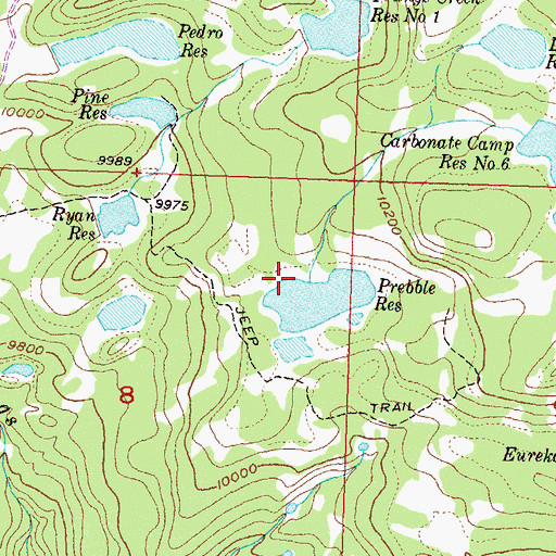 Topographic Map of Prebble Dam, CO