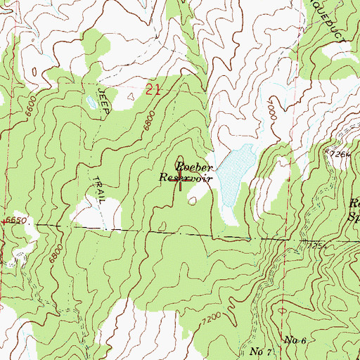 Topographic Map of Reynolds Dam, CO
